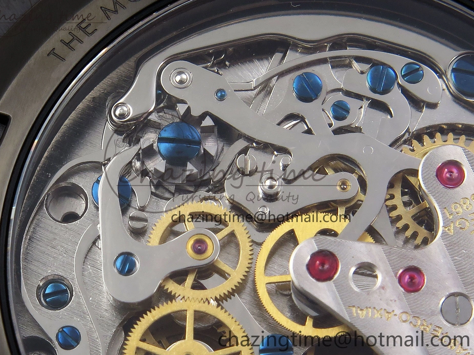 0422 Speedmaster Black Benom PVD Saturn RMF Best Edition on PVD Bracelet Lemania HW StreetReady 7726